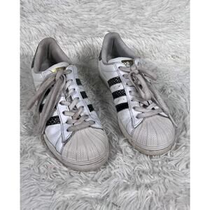 Adidas Originals Superstar Snakeskin Shoes Cloud White FV3294 Women's Size 8